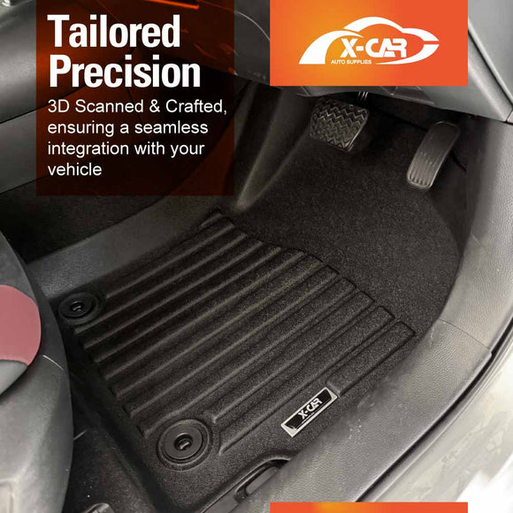 3D Floor Mats for Toyota Corolla Sedan 2019-Onwards All-Weather Car Liners