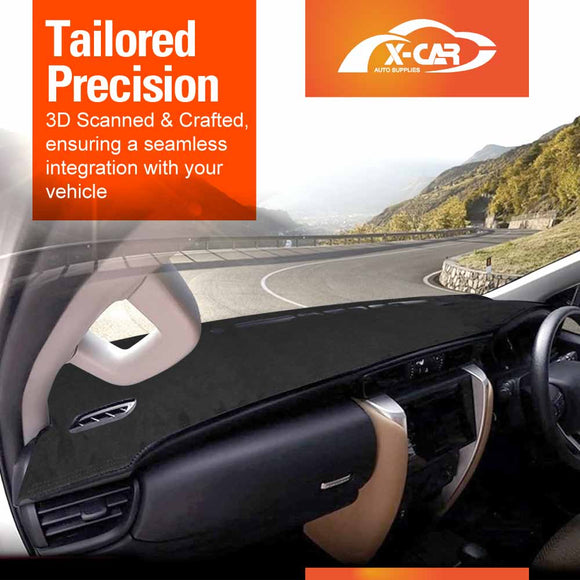 Dash Mat for Toyota Fortuner 2015-Onwards Non-Slip Microfiber Pad Cover