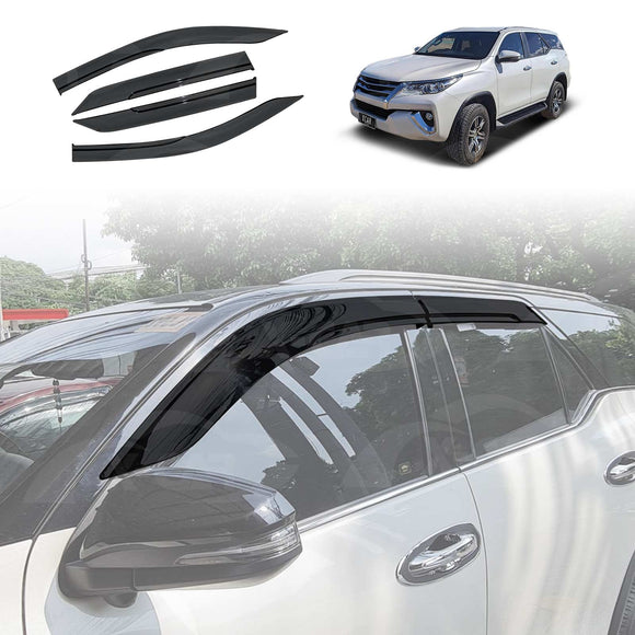 Weathershields for Toyota Fortuner 2015-Onwards Car Weather Shields Wind Deflectors Sun Visors