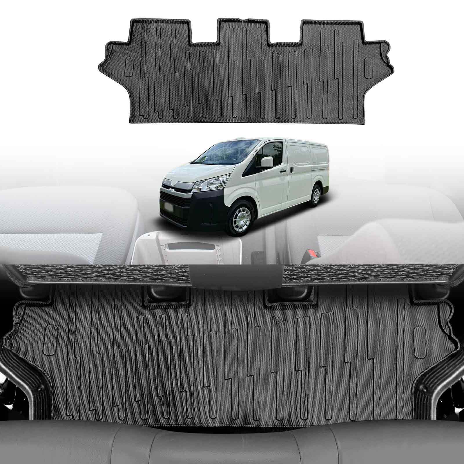 3D Floor Mats for Toyota HiAce Van 2019-2025 All-Weather Car Liners