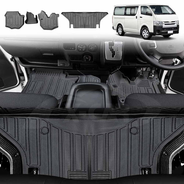 3D Floor Mats for Toyota HiAce Van 2015-2019 All-Weather Liners