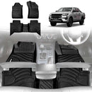 3D Floor Mats for Toyota Hilux Dual Cab Auto 2016-2025 All-Weather Car Liners-1