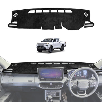 Dash Mat for Toyota Hilux Dual Cab 2025-Onwards Non-Slip Microfiber Pad Cover Interior Accessories