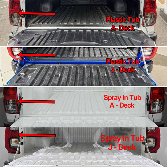 Tub Liner for Toyota Hilux Dual Cab 2016-2025 Heavy Duty Cargo Trunk Mat Luggage Tray