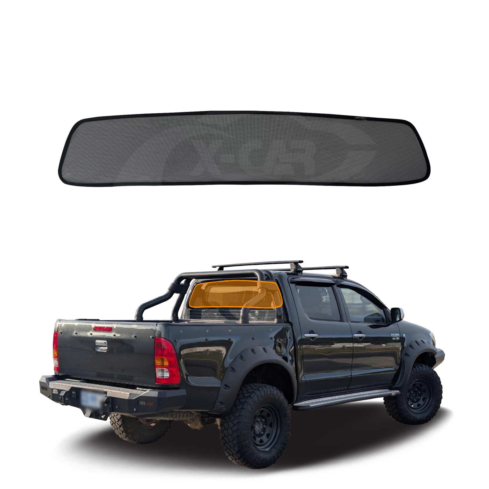Window Sun Shade for Toyota Hilux Dual Cab 2005-2015