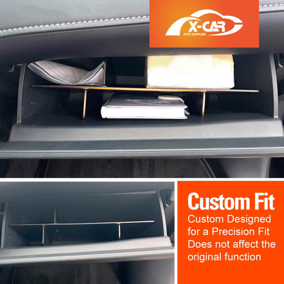 Glove Box Organizer Insert Tray for Toyota Tundra VXKH75L Series 2023-Onwards Car Storage Box Accessories