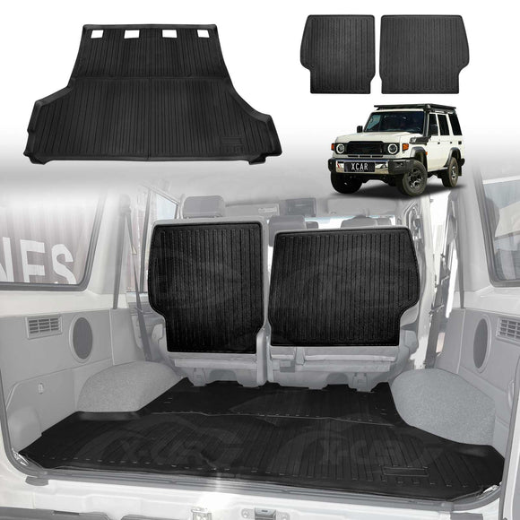 Boot Liner/Back Seat Protector for Toyota Landcruiser 70/76 Series 2023-Onwards Cargo Trunk Mat Luggage Tray