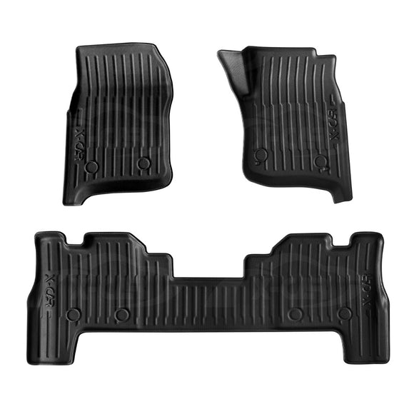 3D Floor Mats for Toyota Landcruiser 70/79/76 Series 2012-Onwards All-Weather Car Liners