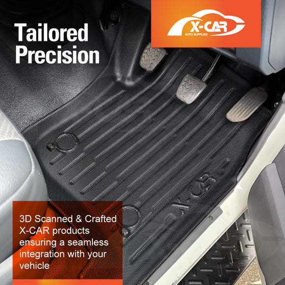 3D Front Floor Mats for Toyota Land Cruiser 78 Series Troopcarrier 2012-Onwards All-Weather Car Liners