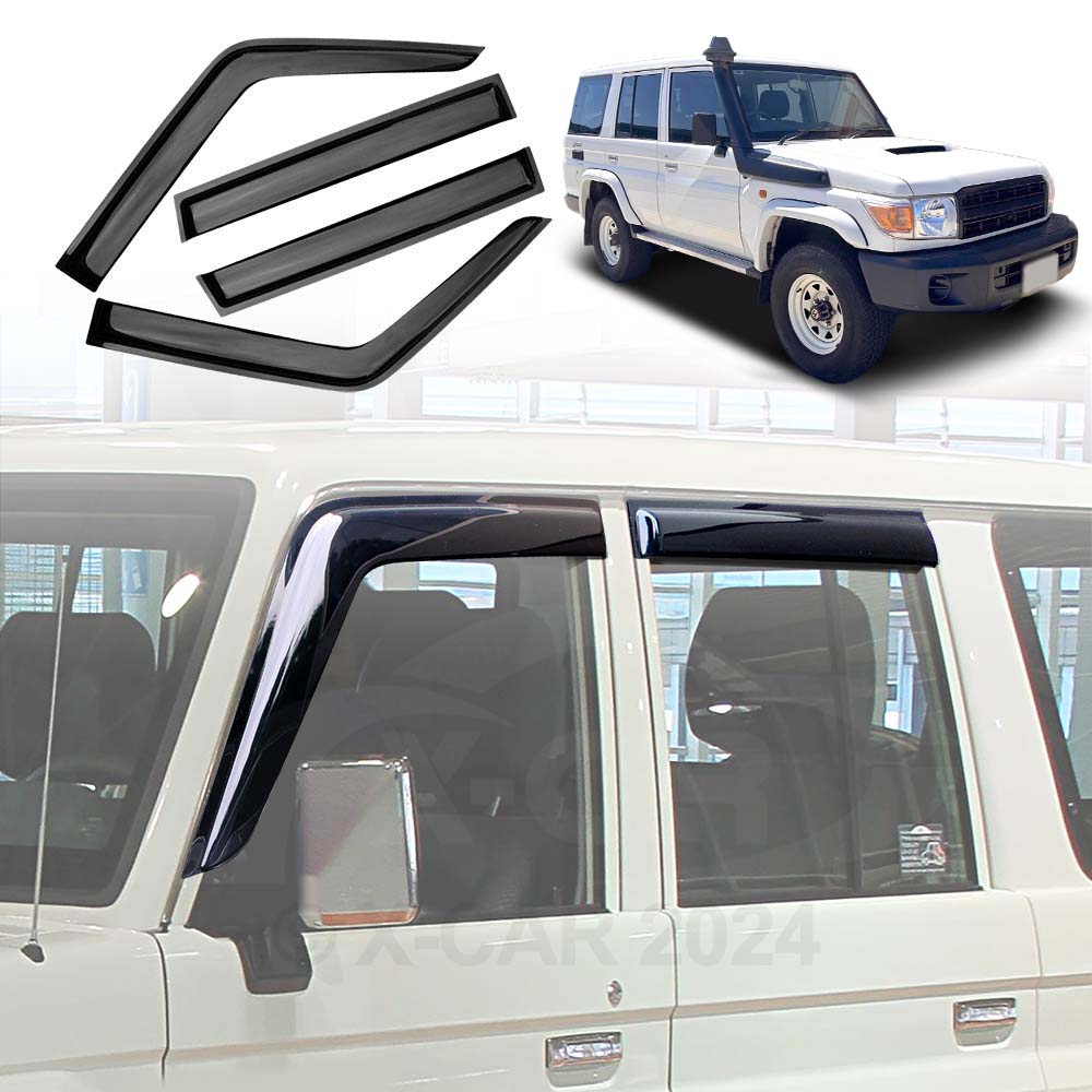WeatherShields for Toyota LandCruiser 70/76/78/79 Series 2012-2025 Car Weather Shields Wind Deflectors Sun Visors