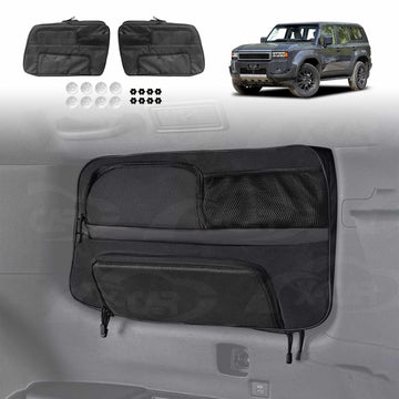 Rear Window Hanging Storage Bags for Toyota Prado 250 Series 2024-Onwards Car Trunk Boot Side Organizer
