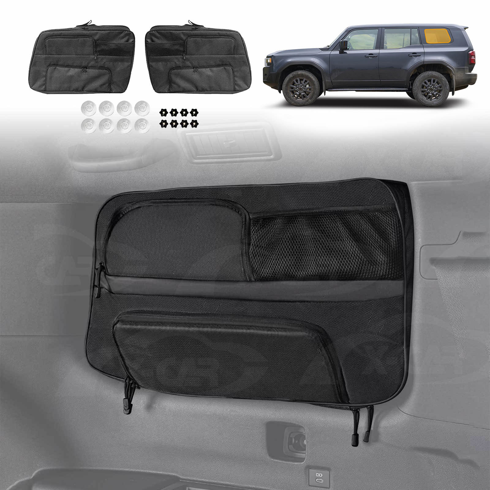 Port Window Hanging Storage Bags for Toyota Prado 250 Series 2024-Onwa ...
