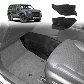 Front Floor Side Protector Mats for Toyota Prado 250 Series 2024-Onwards Interior Footwell Cover Accessories