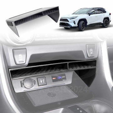 Center Console Organizer for Toyota RAV4 2019-Onwards Storage Box ABS Insertion Tray