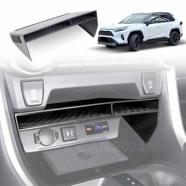 Center Console Organizer for Toyota RAV4 2019-2024 Storage Box ABS Insertion Tray