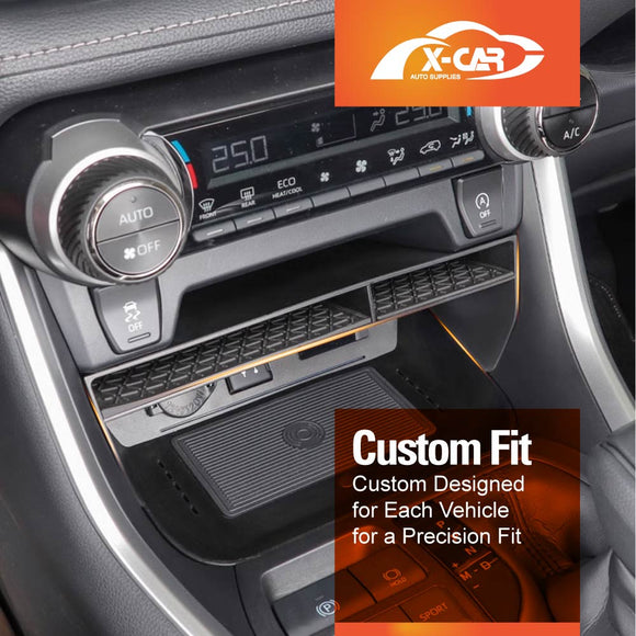 Center Console Organizer for Toyota RAV4 2019-Onwards Storage Box ABS Insertion Tray