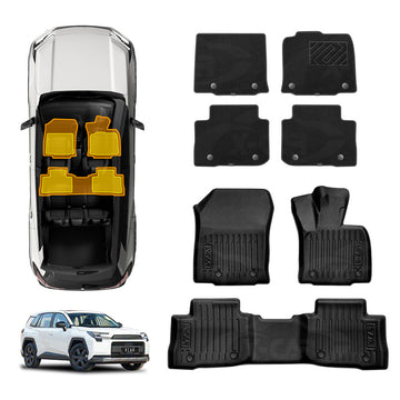 3D Floor Mats for Toyota Rav4 Rav 4 6th Gen 2026-Onwards All Weather Car Liners