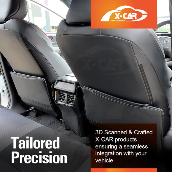 Car Front Seat Back Protectors for Toyota RAV4 6th Gen XA60 2026-Onwards Anti-Kick Mats PU Leather Cover Set of 2
