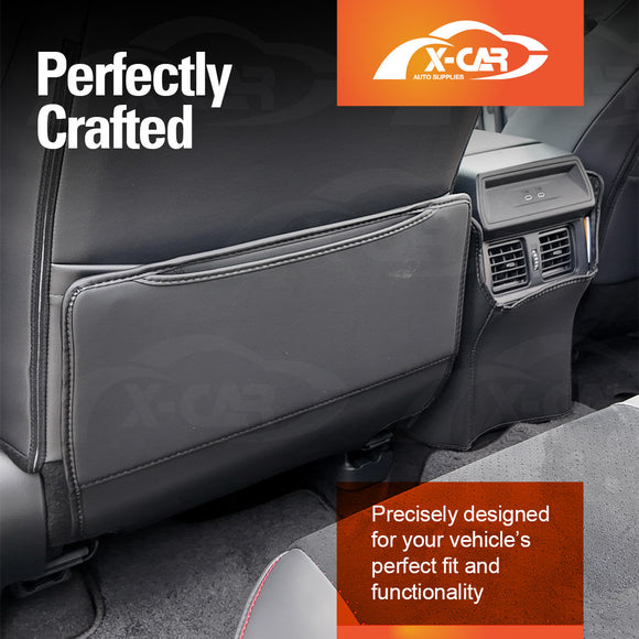 Car Front Seat Back Protectors for Toyota RAV4 6th Gen XA60 2026-Onwards Anti-Kick Mats PU Leather Cover Set of 2