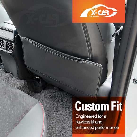 Car Front Seat Back Protectors for Toyota RAV4 6th Gen XA60 2026-Onwards Anti-Kick Mats PU Leather Cover Set of 2
