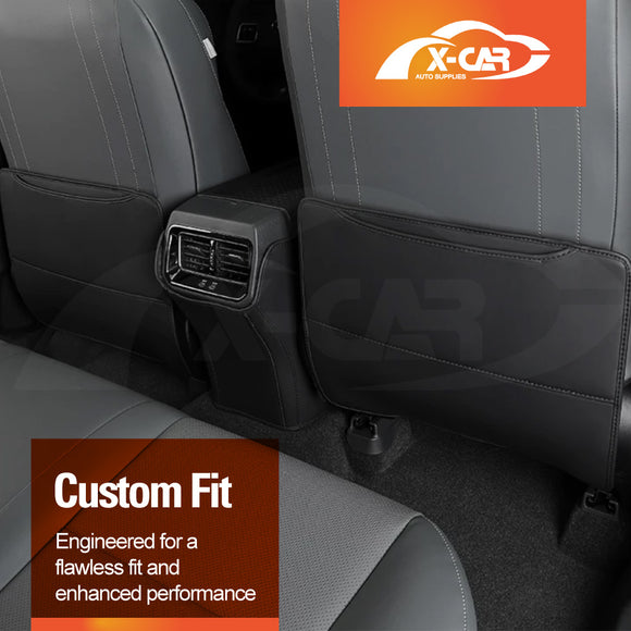 Car Front Seat Back Protectors for Toyota RAV4 6th Gen XA60 2026-Onwards Anti-Kick Mats PU Leather Cover Set of 2