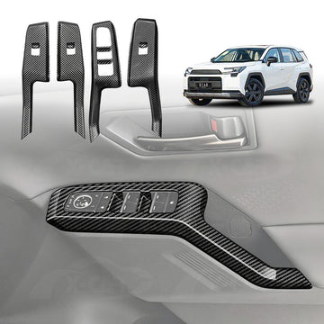 Power Window Control Switch Panel Trims for Toyota RAV4 6th Gen XA60 2026-Onwards
