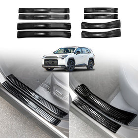 Door Entry Sill Guard Protector for Toyota RAV4 6th Gen 2026-Onwards Side Step Panel Covers Scratch Protection Trim Accessories