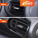 AC Vent Dashboard Frame Panel Trim for Toyota Yaris/Yaris Cross 2020-2024 Carbon Fiber Style