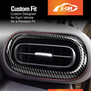 AC Vent Dashboard Frame Panel Trim for Toyota Yaris/Yaris Cross 2020-Onwards Carbon Fiber Style-5
