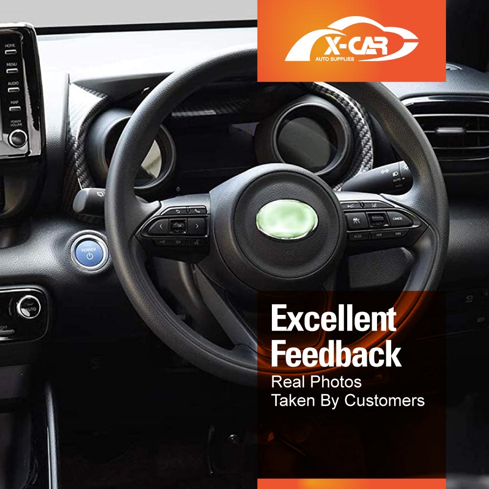 AC Vent Dashboard Frame Panel Trim for Toyota Yaris/Yaris Cross 2020-Onwards Carbon Fiber Style