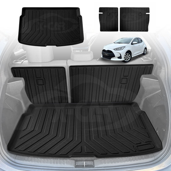 Boot Liner/ Back Seat Protector for Toyota Yaris Hatch 2020-Onwards All Weather Cargo Mat