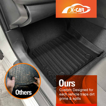 3D Floor Mats for Toyota Camry 2017-Onwards All-Weather Car Liners - 0