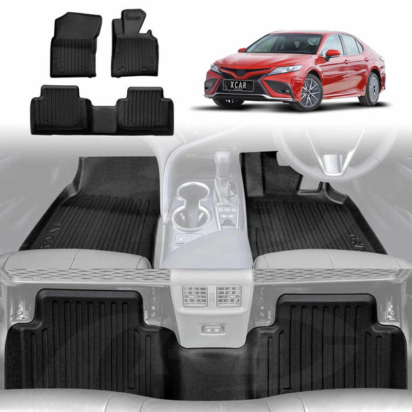 3D Floor Mats for Toyota Camry 2017-Onwards All-Weather Car Liners