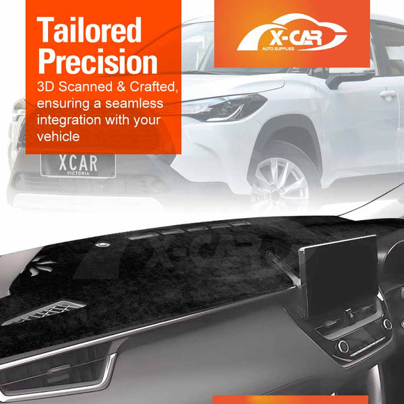 Dash Mat for Toyota Corolla Cross 2022-Onwards Non-Slip Microfiber Pad Cover