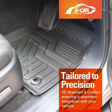 3D Front Floor Mats for Toyota NEW Hilux Auto Single / Extra Cab 2025-Onwards All-Weather Car Liners - 0