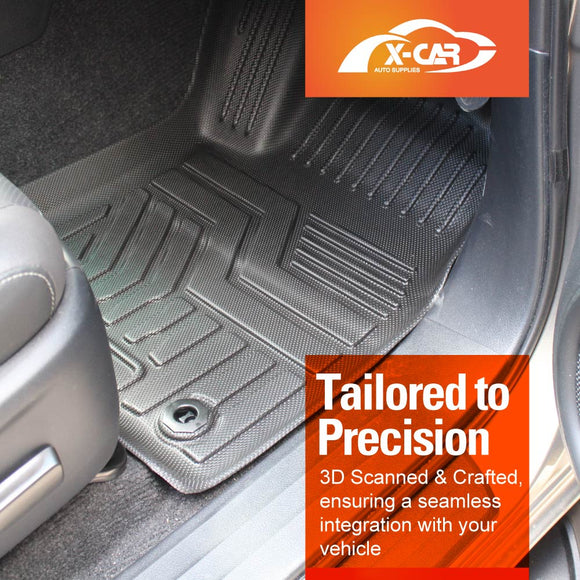 3D Front Floor Mats for Toyota NEW Hilux Auto Single / Extra Cab 2025-Onwards All-Weather Car Liners