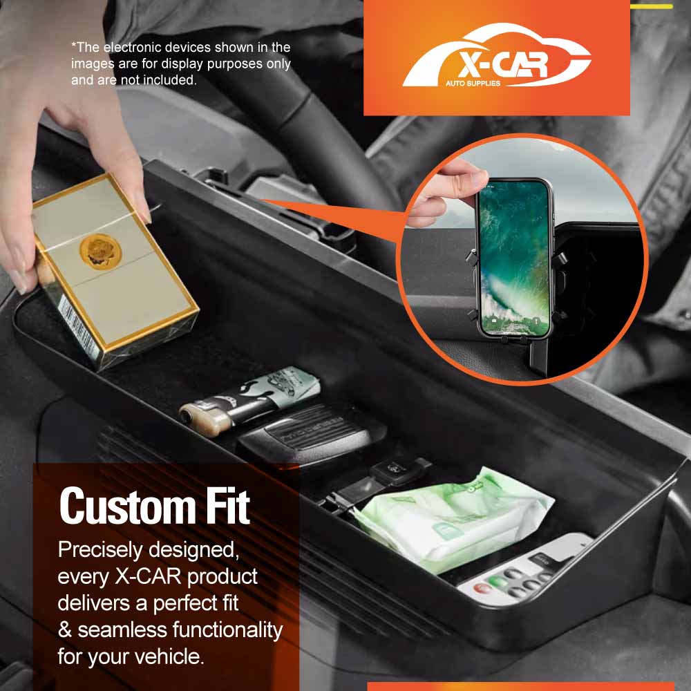 Phone Holder with Storage Tray for Toyota Prado 250 Series 2024-Onwards Organizer Accessories