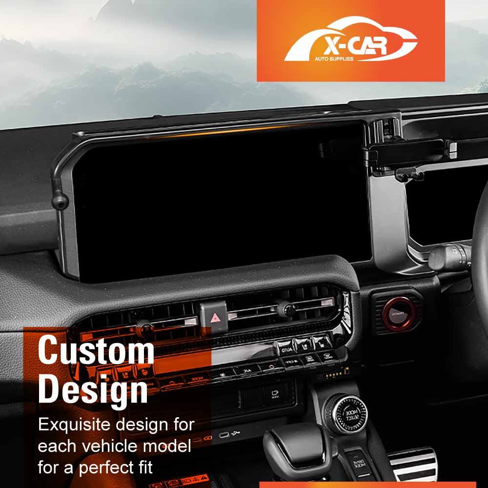Phone Holder with Storage Tray for Toyota Prado 250 Series 2024-Onwards Organizer Accessories