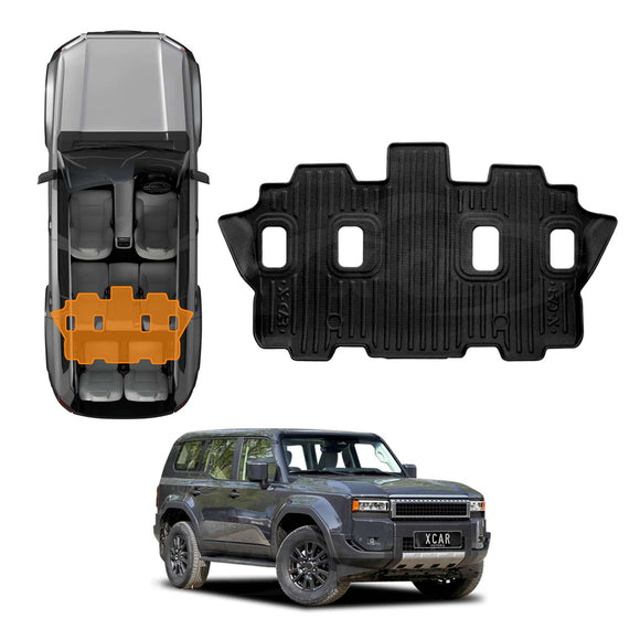 3D Floor Mats for Toyota Prado 250 Series 7-Seater 2024-2025 All-Weather Car Liners