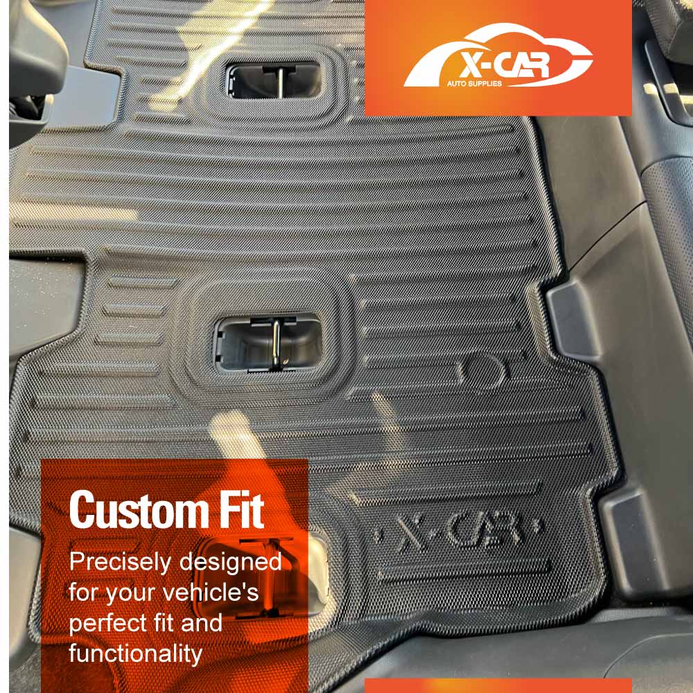 3D Floor Mats for Toyota Prado 250 Series 7-Seater 2024-2025 All-Weather Car Liners [NEW DESIGN]