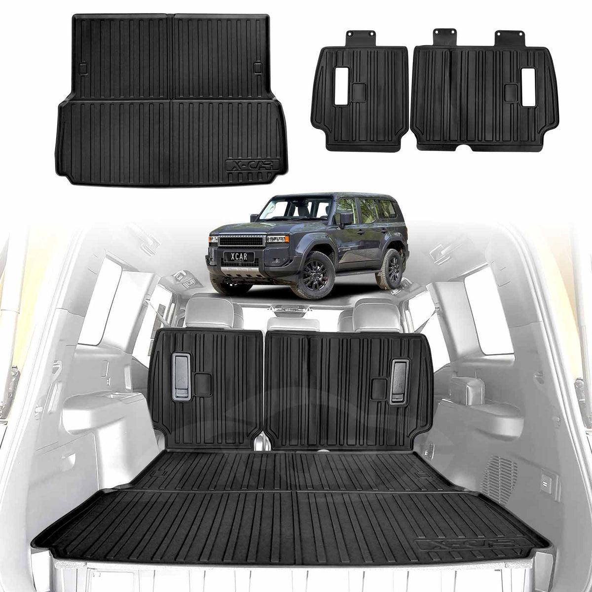 Boot Liner / Back Seat Protector for Toyota Prado 250 Series 5-Seater ...