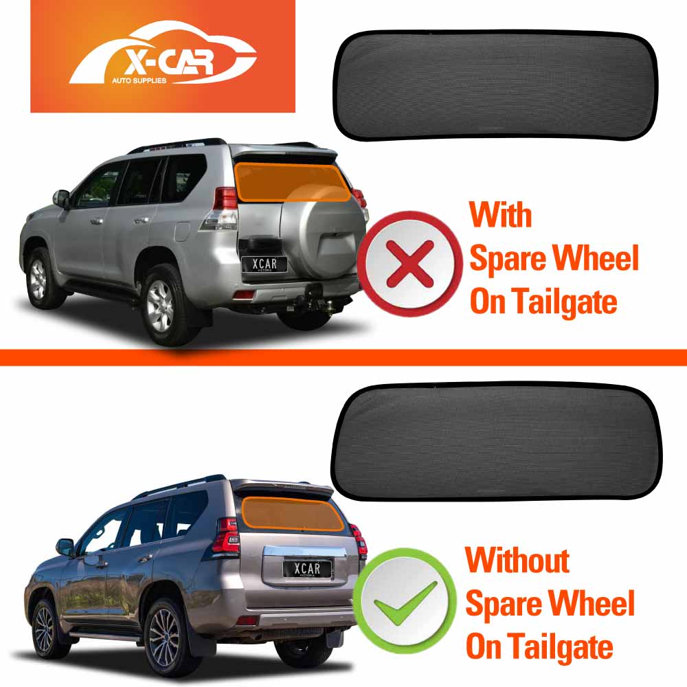 Window Sun Shades for Toyota Prado 150 Series 2009-2024 Rear Windscreen Shade - 0
