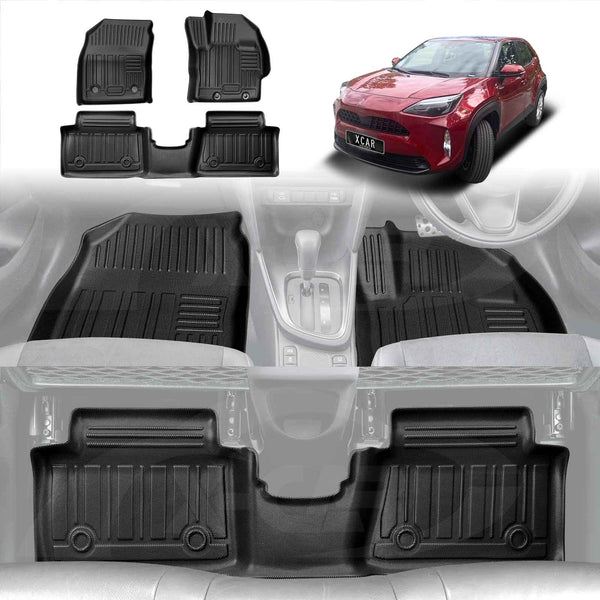 3D Floor Mats for Toyota Yaris Cross MXP Series 2020-2025 All-Weather Car Liners