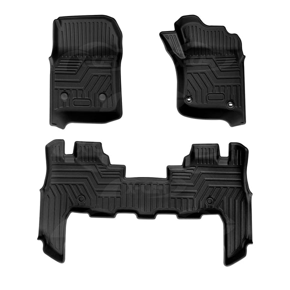 3D Floor Mats for Toyota Landcruiser 70/79/76 Series 2012-Onwards All-Weather Car Liners