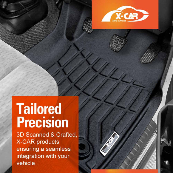 3D Front Floor Mats for Toyota Land Cruiser 78 Series Troop Carrier 2012-Onwards All-Weather Car Liners