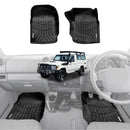 3D Front Floor Mats for Toyota Land Cruiser 78 Series Troop Carrier 2012-Onwards All-Weather Car Liners-1