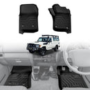 3D Front Floor Mats for Toyota Land Cruiser 78 Series Troopcarrier 2012-Onwards All-Weather Car Liners-1
