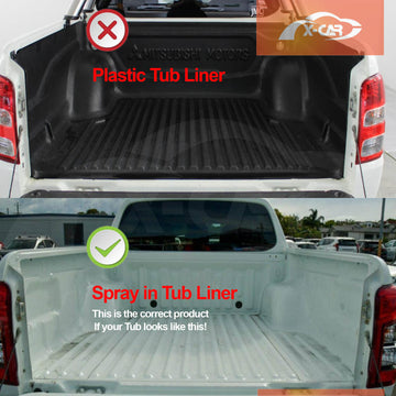 Tub Liner for Mitsubishi Triton MQ MR Dual Cab 2015-2024 Heavy Duty Cargo Trunk Mat - 0