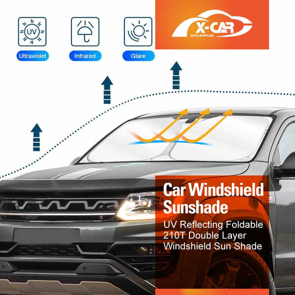 Windshield Sun Shade for Volkswagen Amarok 2009-2023 Wind Screen Sun Visor Protector