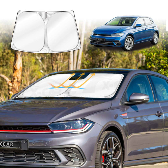 WindScreen Sun Shade for Volkswagen Polo MK6 Hatch 2018-Onward Sun Visor Protector